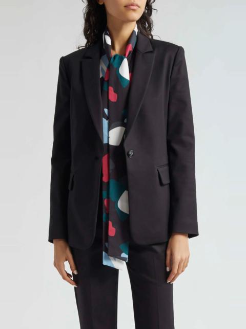 Cotton Couture One-Button Blazer