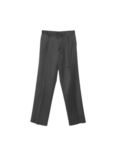 LARDINI Pleated virgin-wool trousers