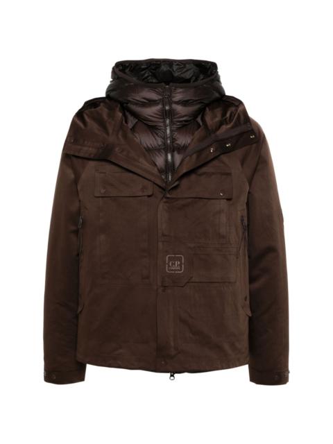 logo-print hooded jacket