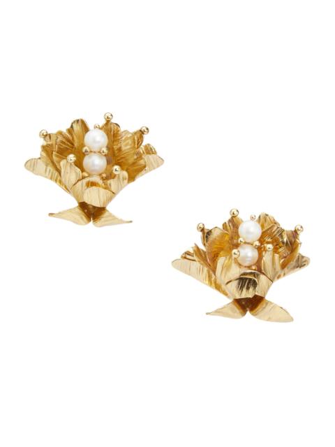 ULLA JOHNSON Women's Asha Pearl Stud Earrings - Pearl
