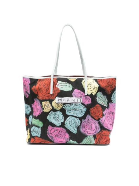 Marni floral-print tote bag