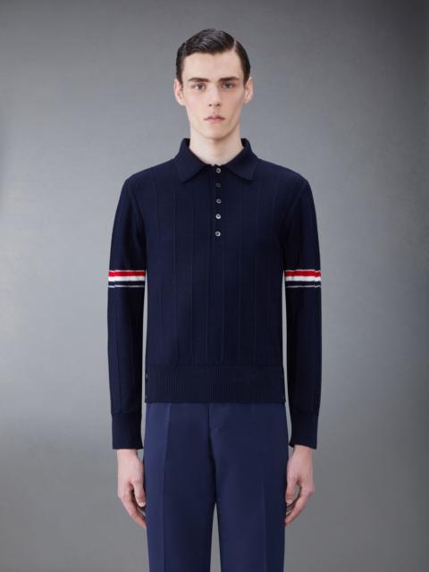 Thom Browne Wool Relaxed Armband Polo
