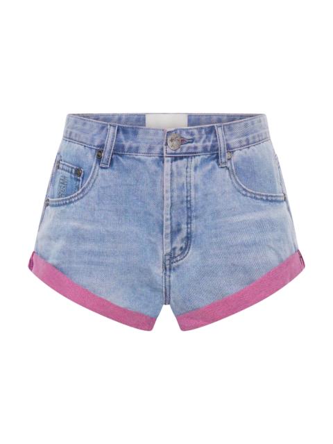 ONE TEASPOON Bandits Low Waist Denim Shorts - Cheeky Blue