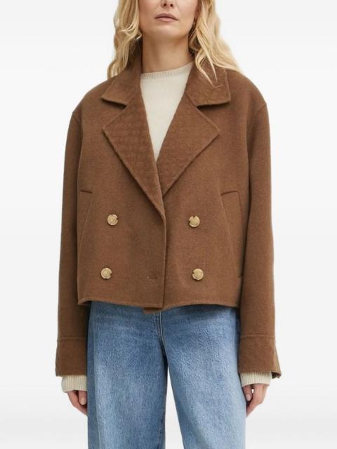 BOSS double-breasted wool-blend jacket