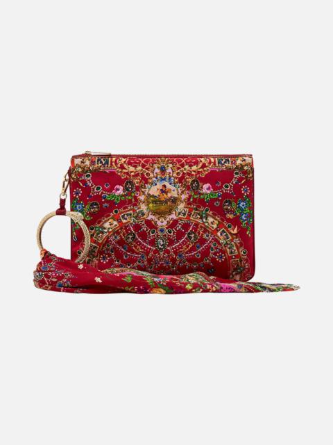 CAMILLA RING SCARF CLUTCH JUST ONE BITE SNOW WHITE