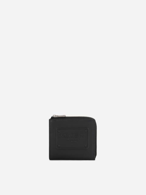 Dolce & Gabbana Calfskin card holder with raised logo