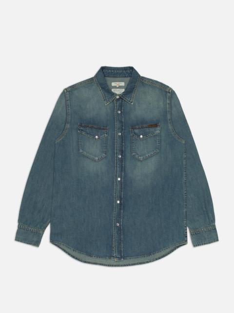 Nudie Jeans Gunnar Denim Shirt Dirt Wash