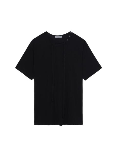 asymmetric cotton T-shirt