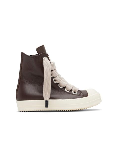 Rick Owens Brown Temple Jumbolace Sneakers