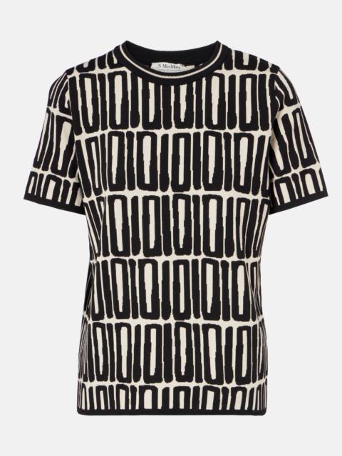 'S Max Mara Ramo printed cotton top
