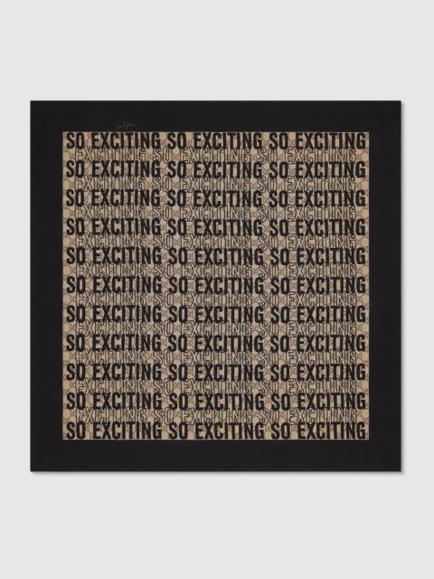GUCCI 90 x 90 project printed silk carré
