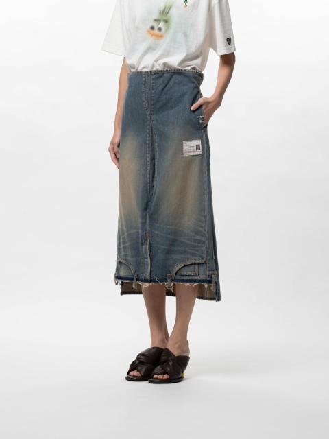 Maison MIHARAYASUHIRO Reversed Denim Skirt
