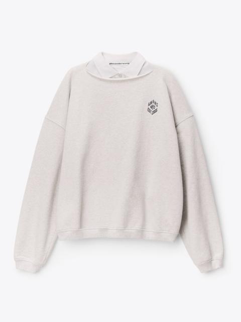 Alexander Wang Polo Dickie Sweatshirt