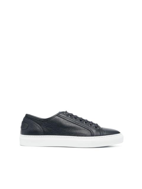 pebbled-finish low-top sneakers