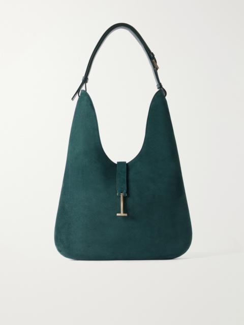 TOM FORD T-embellished Medium Suede Shoulder Bag