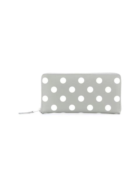 polka dot zip wallet