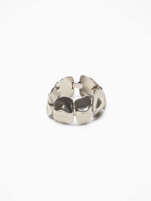 Acne Studios Brass croco scale bracelet - Silver