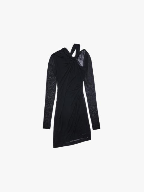 Helmut Lang TWISTED ASYMMETRIC MINI DRESS