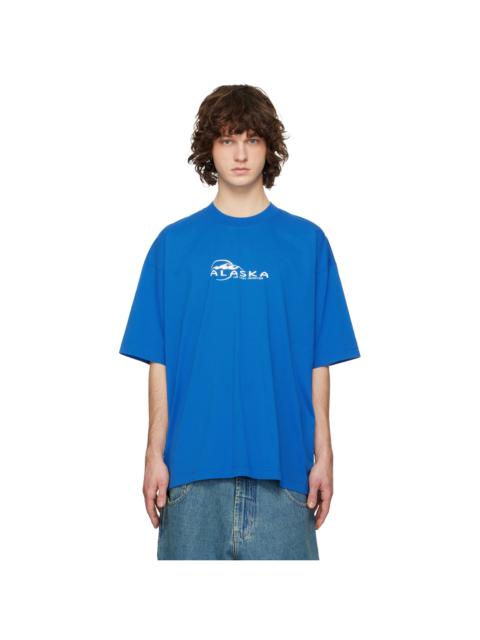 VETEMENTS Blue 'Alaska' Tourist T-shirt