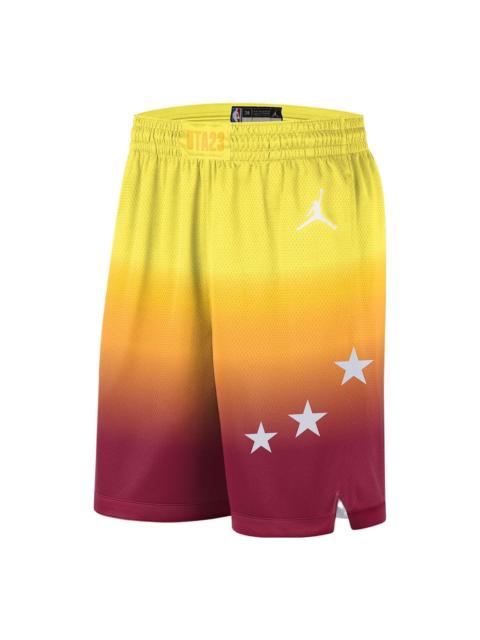 Jordan Air Jordan x NBA Dri-FIT 2023 All-Star Edition Shorts 'Yellow Orange Red' DX6335-600