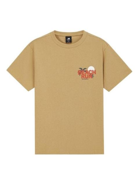 New Balance 새로운 밸런스 클래식 라이프 스타일 티 'Brown' AMT32364-BYC