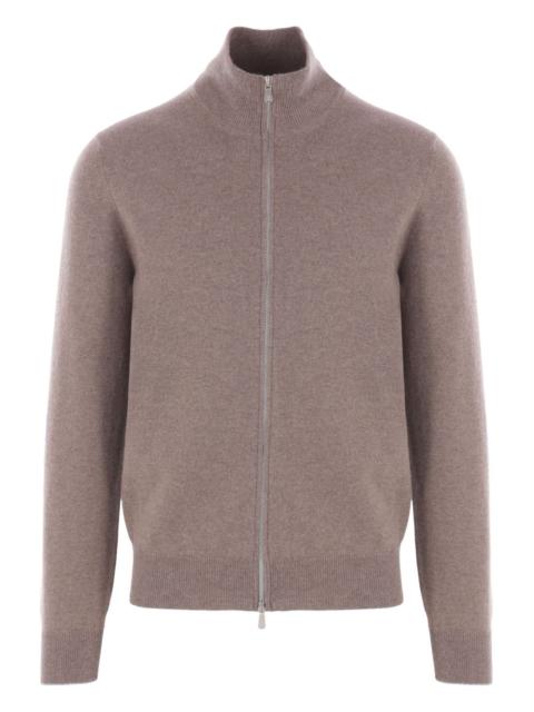 Brunello Cucinelli high-neck zip-front cardigan