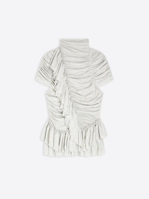 Dries Van Noten RUFFLED HIGH NECK TOP