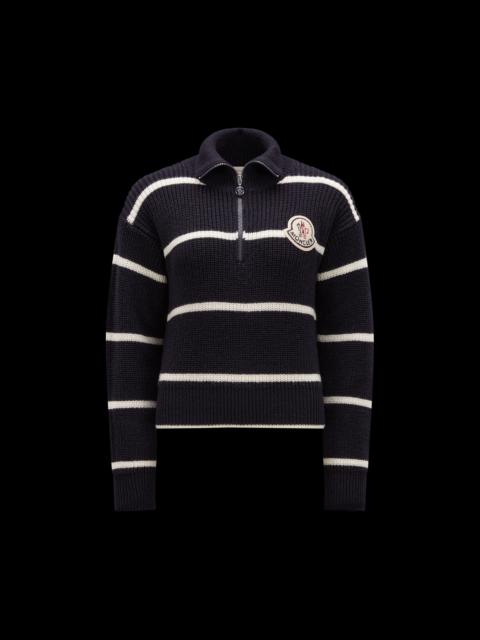 Moncler Striped Wool Turtleneck Sweater
