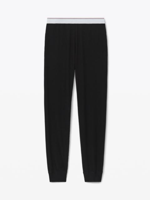 Alexander Wang UNISEX JOGGER IN COTTON WAFFLE THERMAL