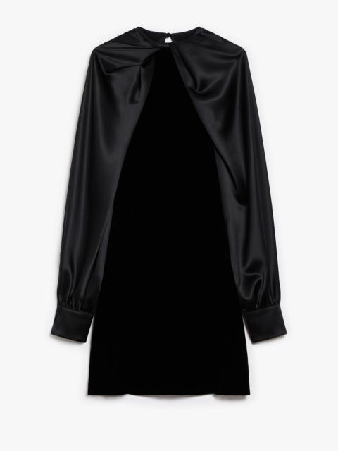 Max Mara ZARELIA Velvet and satin dress
