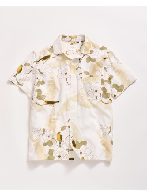 Billy Reid Short Sleeve Grid Yellowhammer Treme Shirt