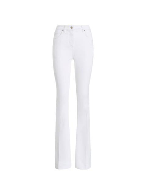embroidered straight-leg jeans