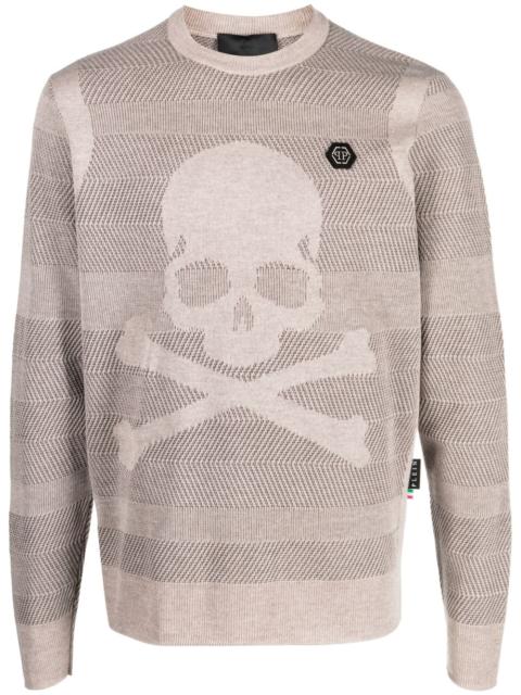 PHILIPP PLEIN Skull&Bones wool-blend jumper