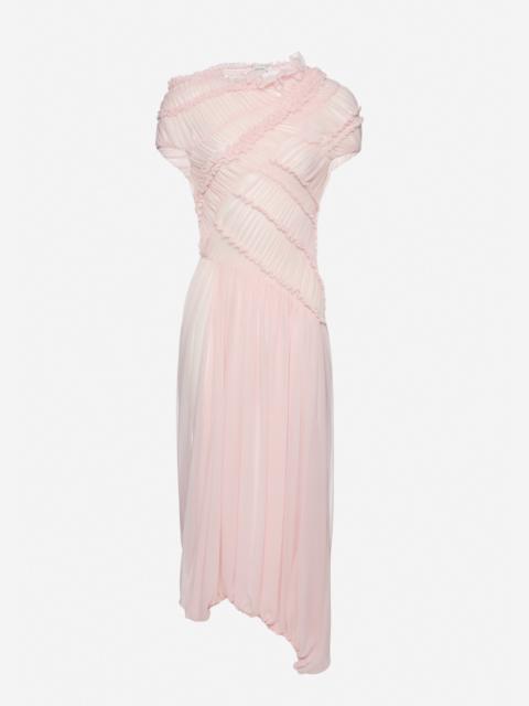 MAGDA BUTRYM Ruched muslin midi dress in pink