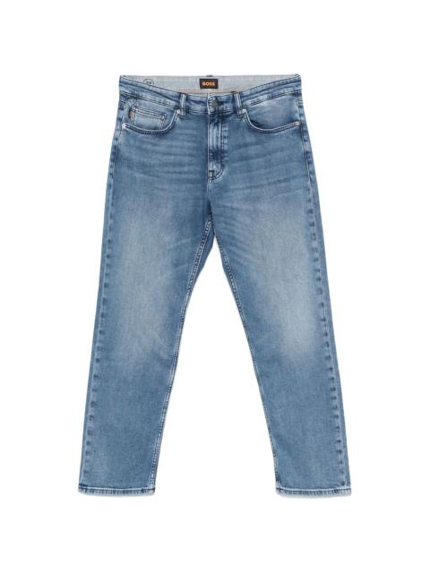 logo-patch straight-leg jeans