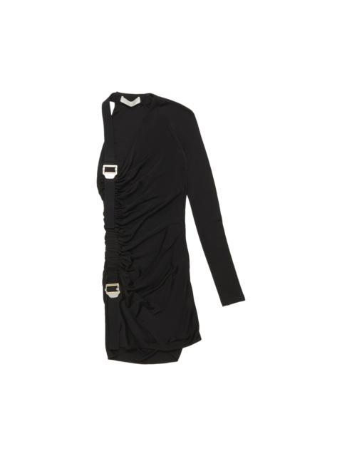 Dion Lee Dion Lee Utility Sleeve Gather Dress 'Black'
