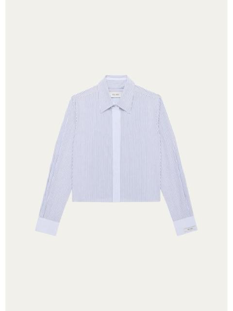 WE-AR4 The Campbell Boxy Striped Cotton Shirt
