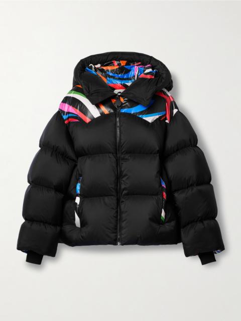 PUCCI Hooded Printed Quilted Shell Down Jacket