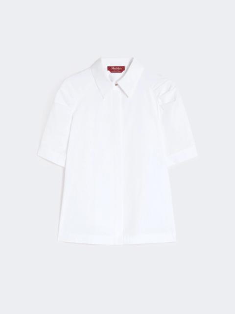 Max Mara AMORE Cotton poplin shirt - OPTICAL WHITE