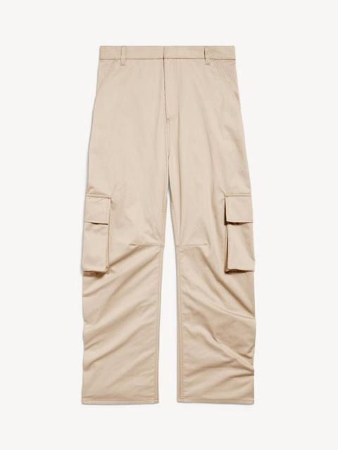 BALENCIAGA Women's Relaxed Cargo Pants in Beige