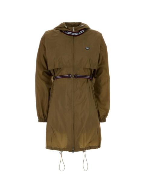 Prada Army Green Re-nylon Raincoat