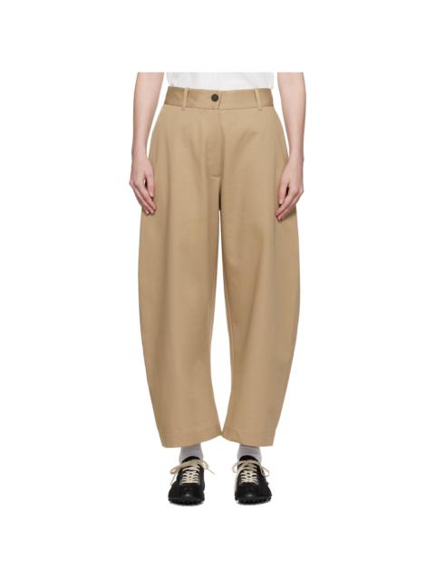 Studio Nicholson Tan Chalco Twill Trousers