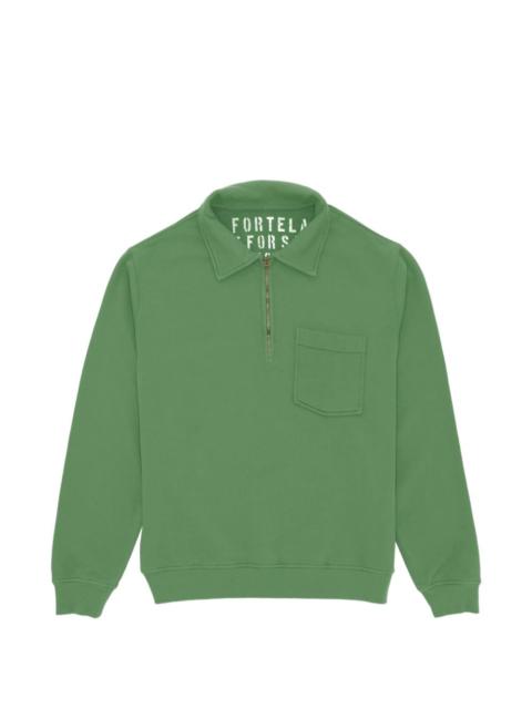 FORTELA Yale zip chest-pocket sweatshirt