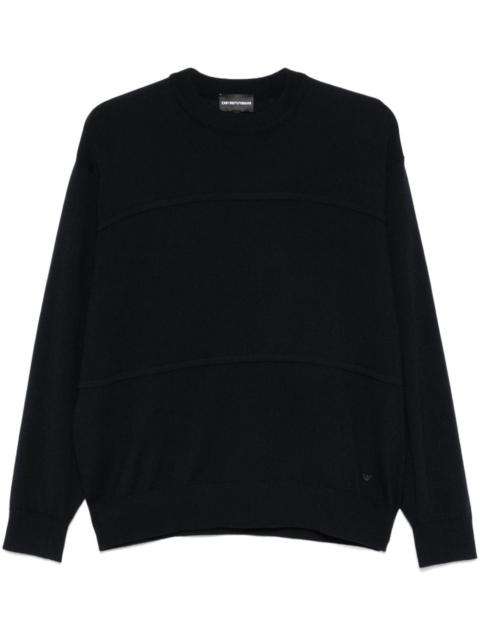 EMPORIO ARMANI panelled sweater