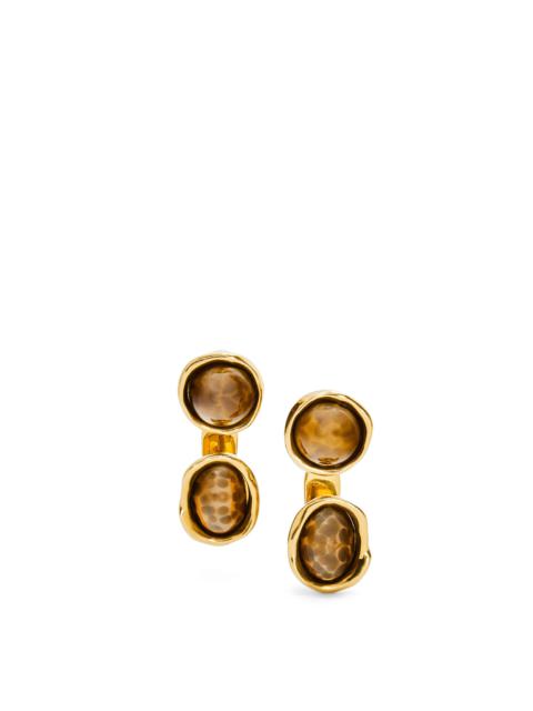 Loewe Double Tree earrings in metal and resin