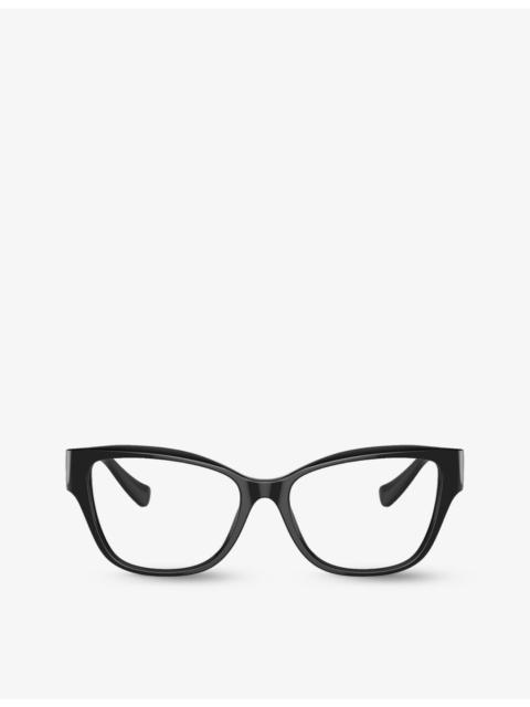 VERSACE VE3347 branded square-frame plastic glasses