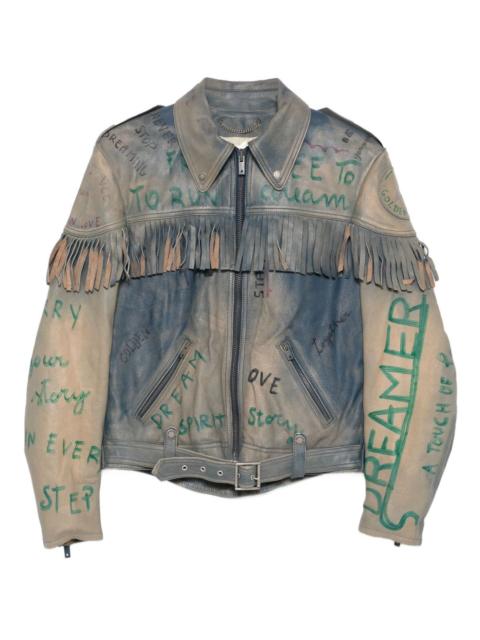 Golden Goose fringed leather jacket