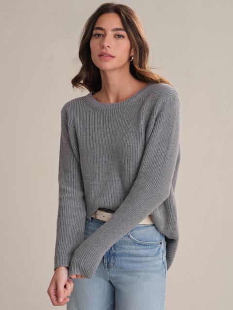 525 america Emma: Crewneck Shaker Stitch Cotton Sweater