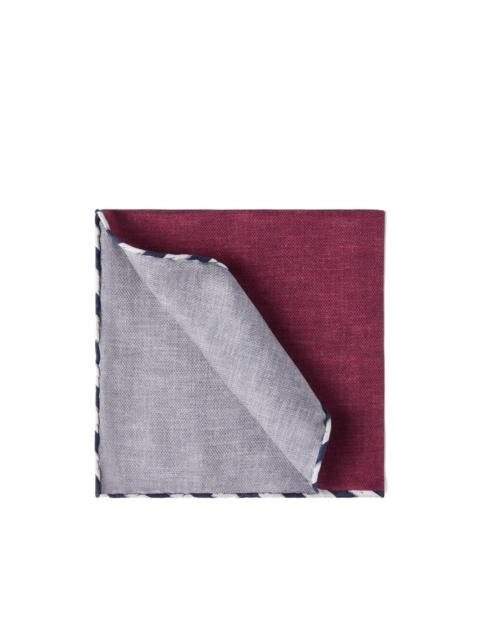 Brunello Cucinelli striped-border pocket square