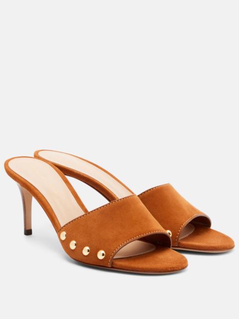 Gianvito Rossi Embellished suede sandals